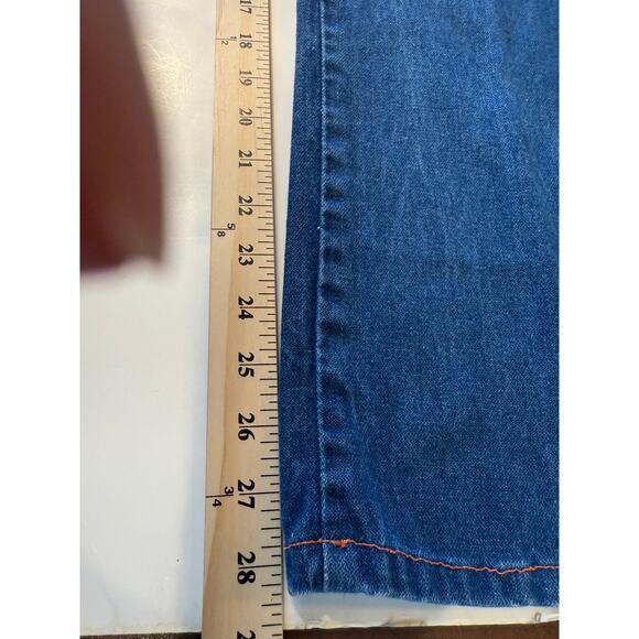 Wrangler Mens Regular Fit Jeans 38x32 Blue Denim USA Made Cowboy Western Vintage - Picture 6 of 7